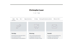 Desktop Screenshot of christopherlauer.de
