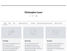 Tablet Screenshot of christopherlauer.de